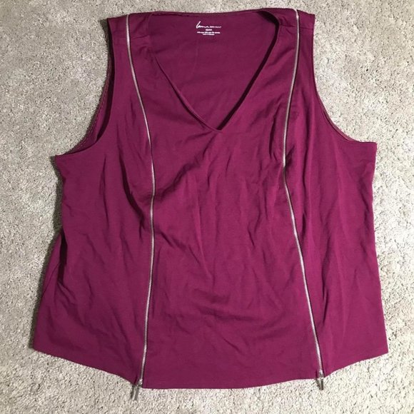 Lane Bryant Purple Sleeveless Top - Picture 1 of 5